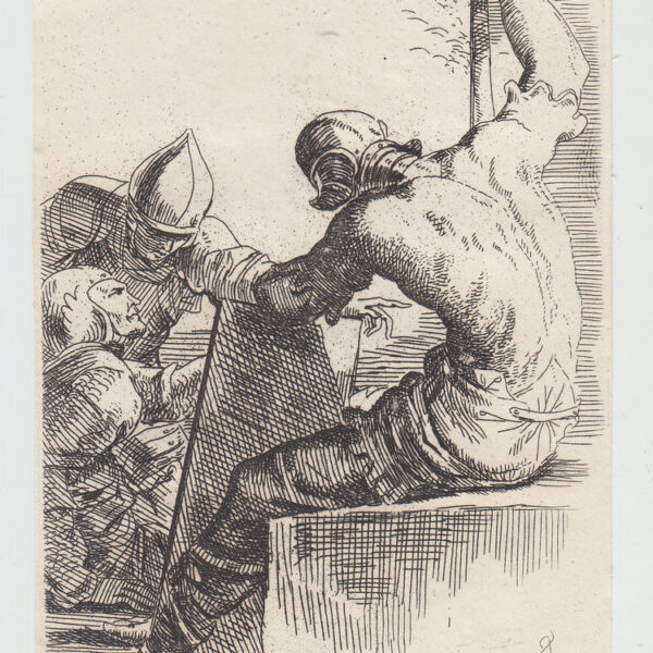 Salvator Rosa, Tre soldati, Figurine, XVIII secolo