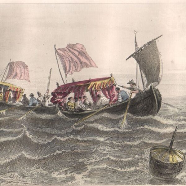 Genova, Barchette a mare, 1860