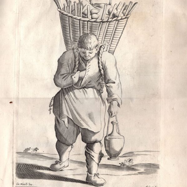 Mitelli Giuseppe Maria, Arti e Mestieri, per la via, Venditore di pane 1660