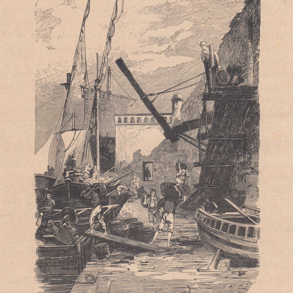 Il molo di Napoli, 1875