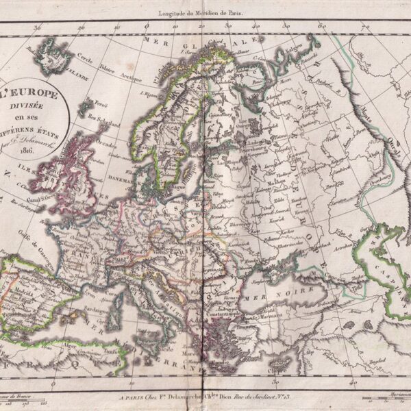 Europa, C.F. Delamarche, 1816