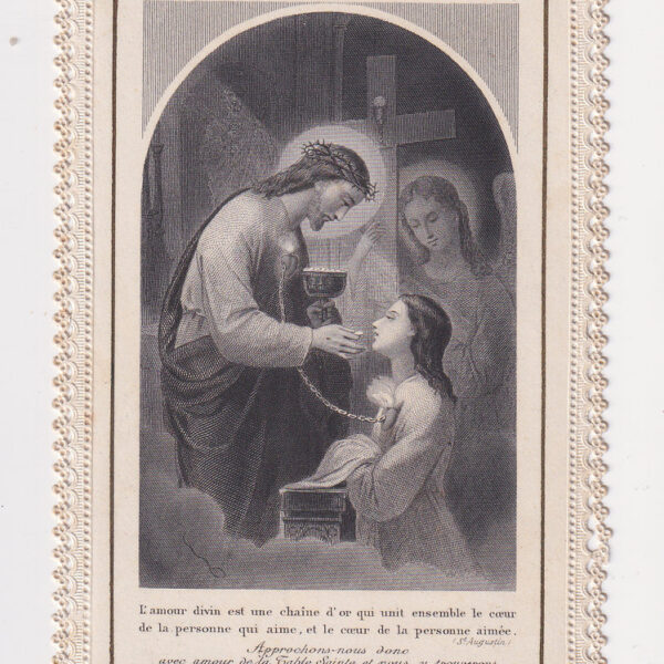 Santino antico, Gesù e la Comunione, XIX sec.