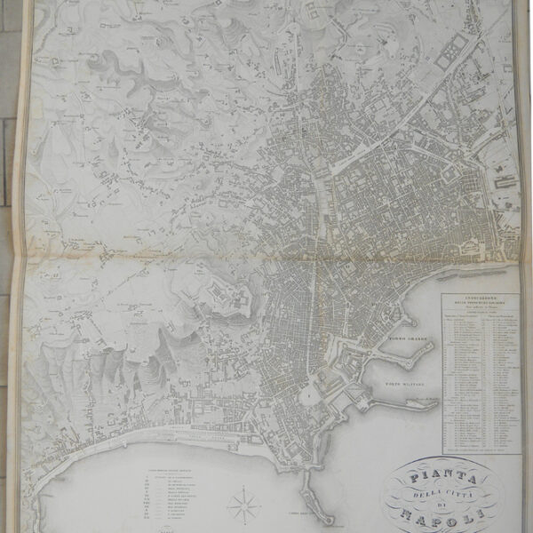 Napoli, Pianta della Città, Vallardi, 1867