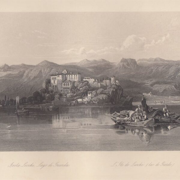 Lago di Garda, Isola Lecchi, 1850