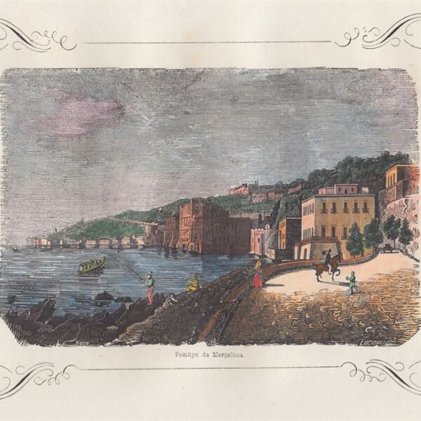 Napoli, Posillipo da Mergellina, 1855
