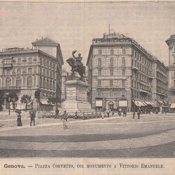 Genova, Piazza Corvetto, 1890