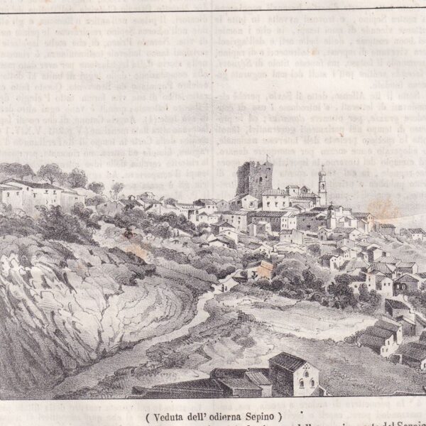 Veduta di Sepino, Campobasso, 1856