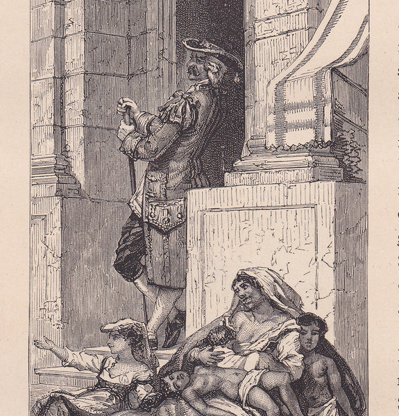 Mendicanti in via Toledo, Napoli, 1884