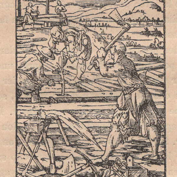 Il Carpentiere, xilografia dell'800