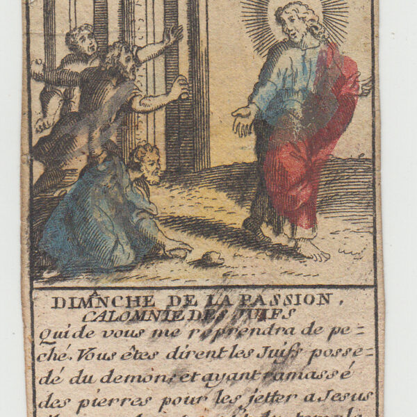 Domenica di Passione, Vita di Gesù, 1750-1800