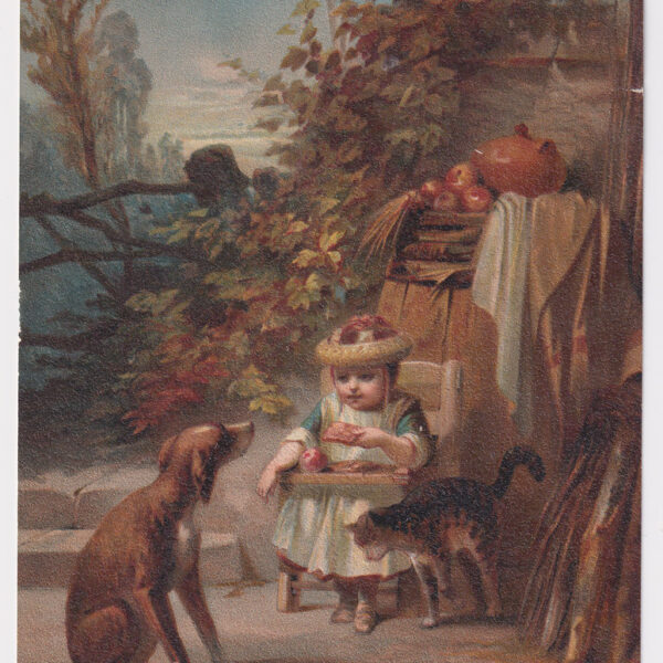 Jules David, Bambina, Cane e Gatto, XX secolo