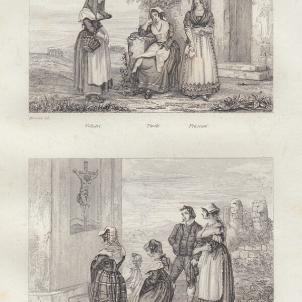 Velletri, Tivoli, Frascati, La Riccia, Albano, 1834