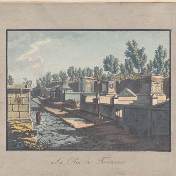 Pompei, La strada delle Tombe, 1830