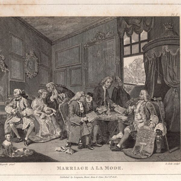 Hogarth William (1697-1764), Marriage à la Mode, 1813