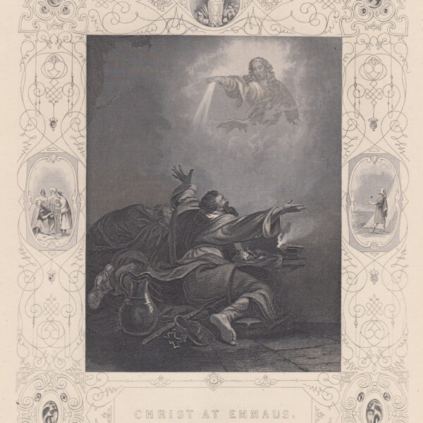 Christ at Emmaus. Gesù ad Emmaus.
