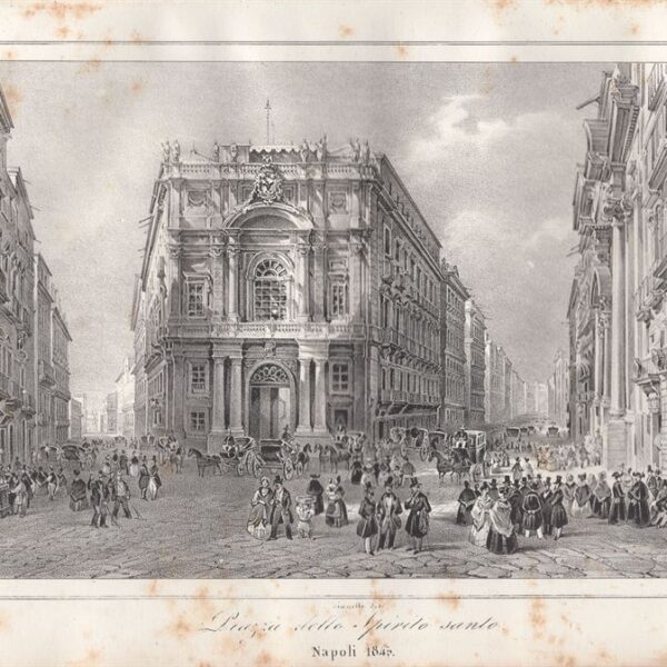 Napoli, Piazza dello Spirito Santo, 1845