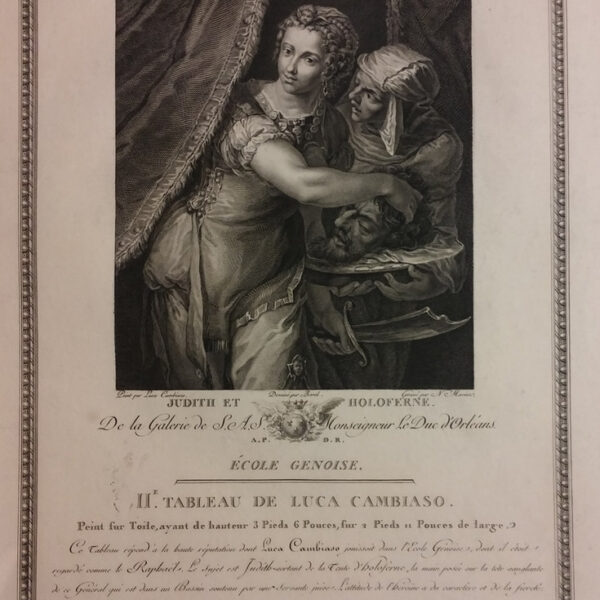 Luca Cambiaso, Giuditta e Oloferne, 1786
