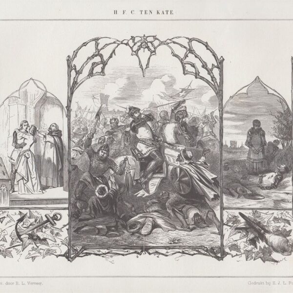 Scena di guerra, H.F.C. Ten Kate, 1845