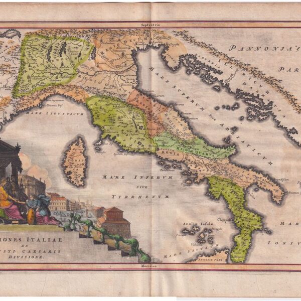 Cellarius, Mappa dell'Italia, 1701