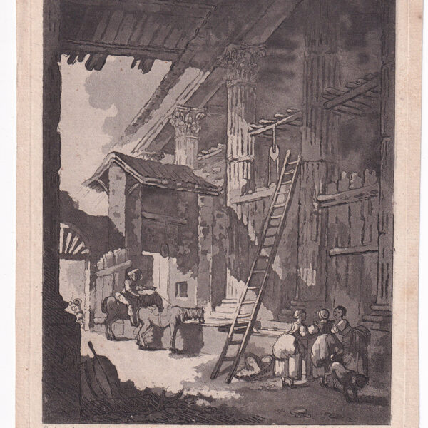 Saint Non, L'Abbeveratoio, acquatinta, 1776