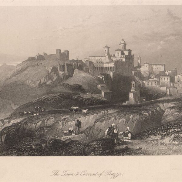 Piazza (Enna), la Città ed il Convento, 1840