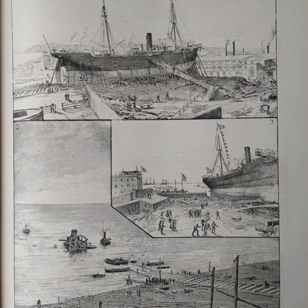 Il varo del piroscafo San Gottardo, 1884,