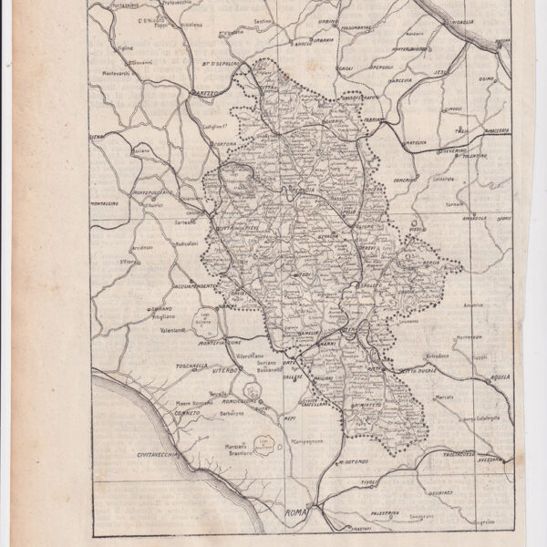 Carta Geografica dell'Umbria, 1890