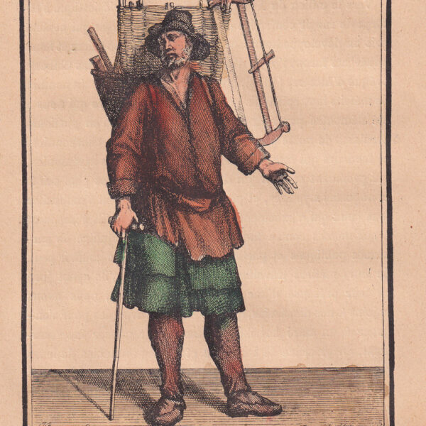 Il Taglialegna, xilografia dell'800