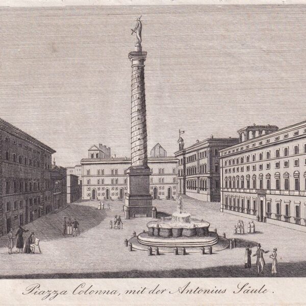 Roma, Piazza Colonna, 1830