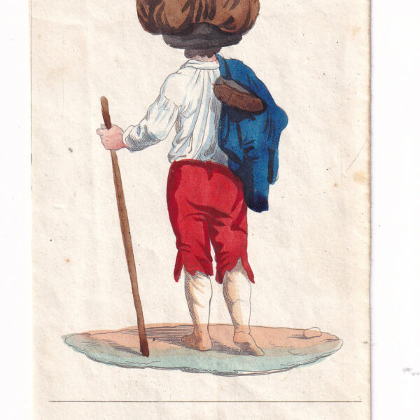 Uomo di Castelnuovo, acquarello