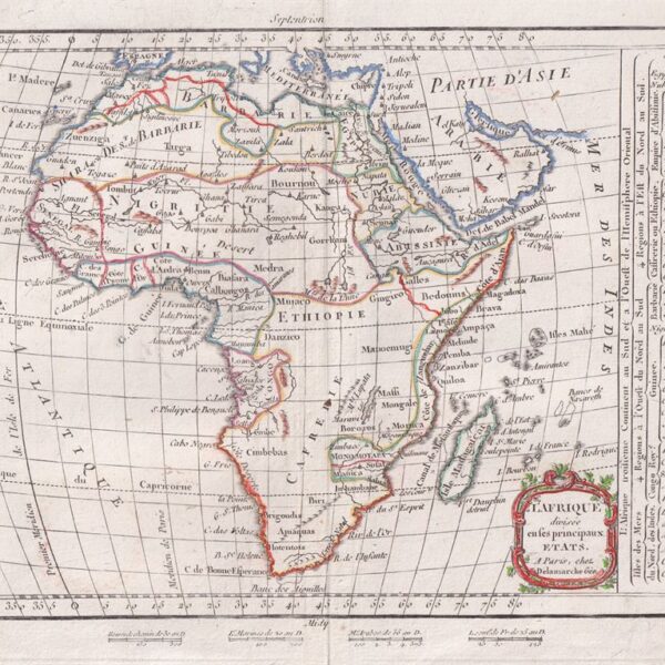 Africa, C.F. Delamarche, 1816
