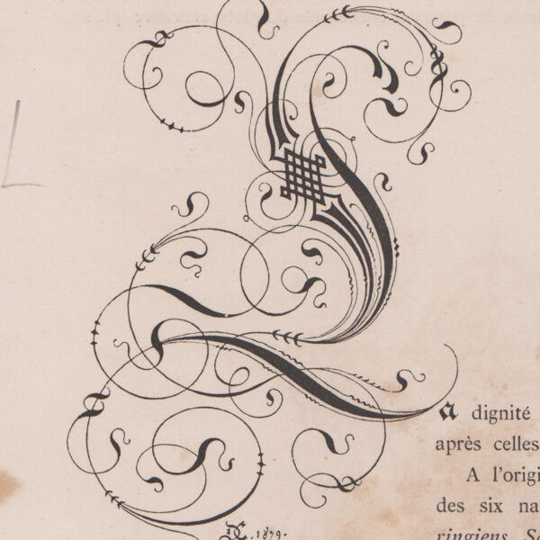Monogramma, Lettera L, 1882
