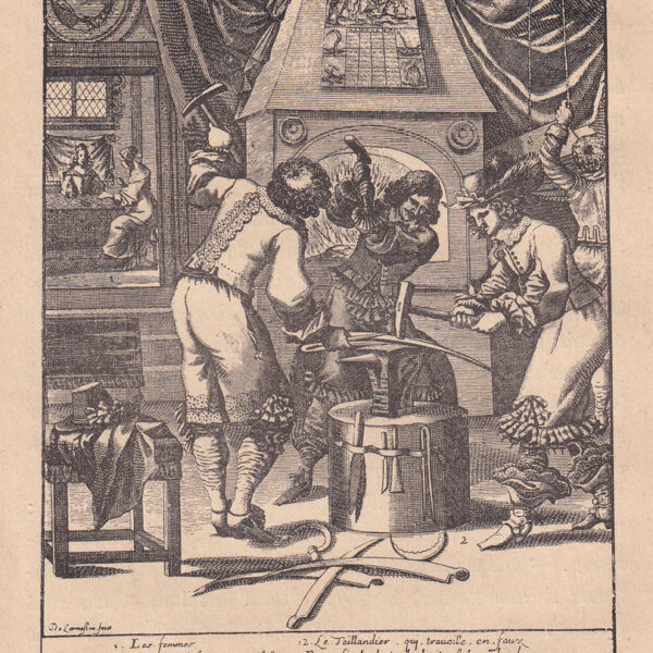 Fabbro, xilografia dell'800