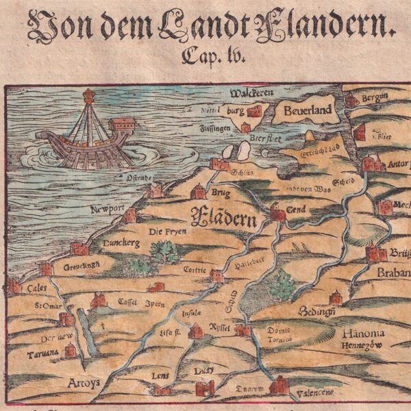 Mappa delle Fiandre, 1614
