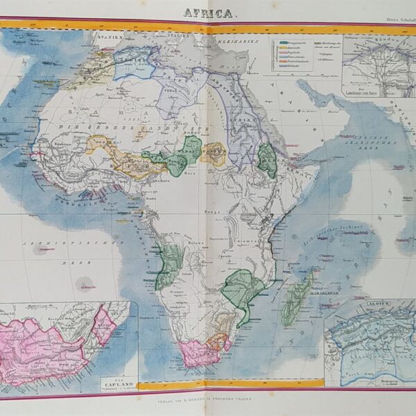 Mappa della Africa, 1869