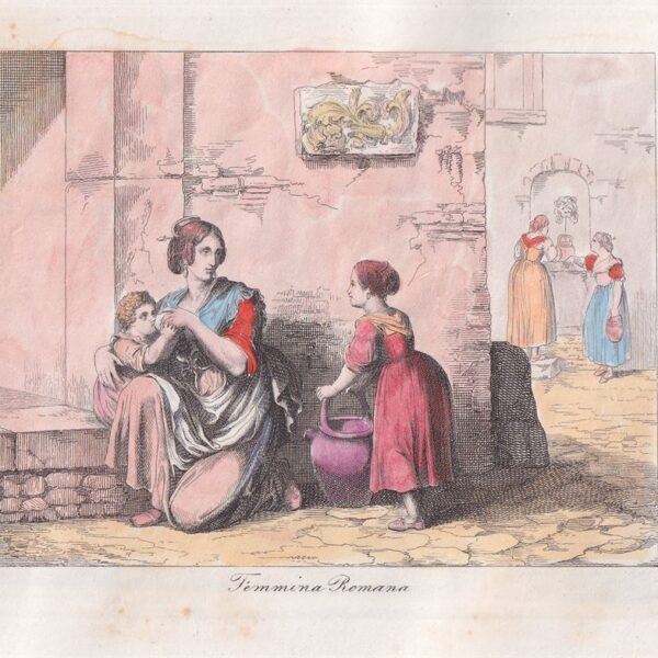 Bartolomeo Pinelli, Femmina Romana, 1820