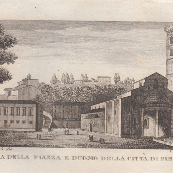 Piazza e Duomo di Fiesole, 1826