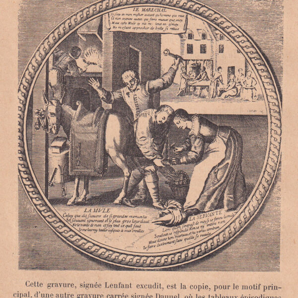 Il Maniscalco, xilografia dell'800