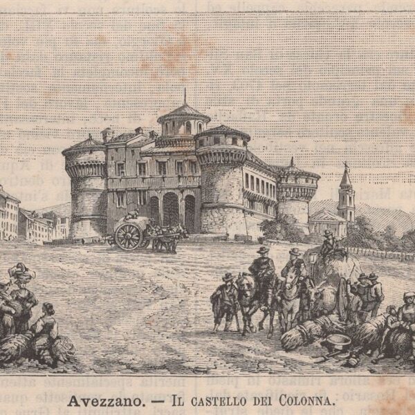 Avezzano, Il Castello dei Colonna, 1890