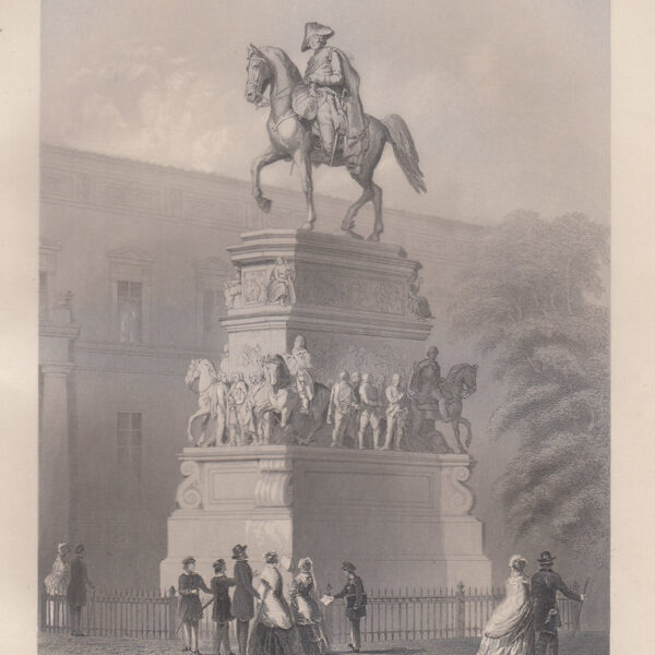 Berlino, Monumento a Federico il Grande, A.H.Payne, 1840-50