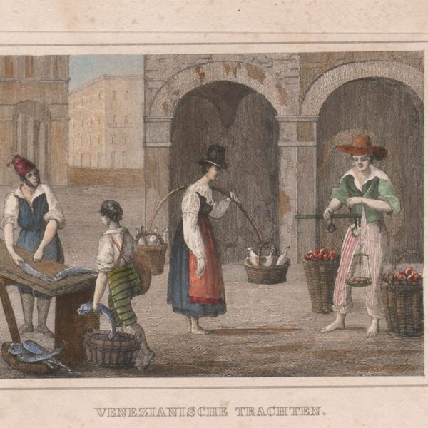 Costumi a Venezia, Mercato, 1830