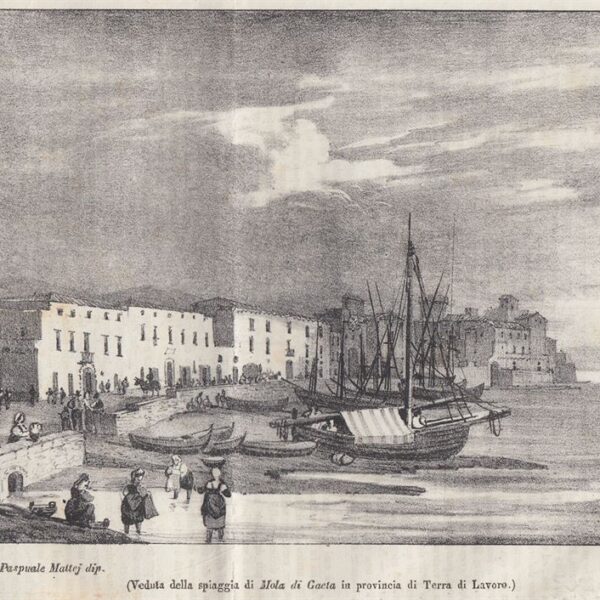 Mola di Gaeta, Spiaggia, 1836