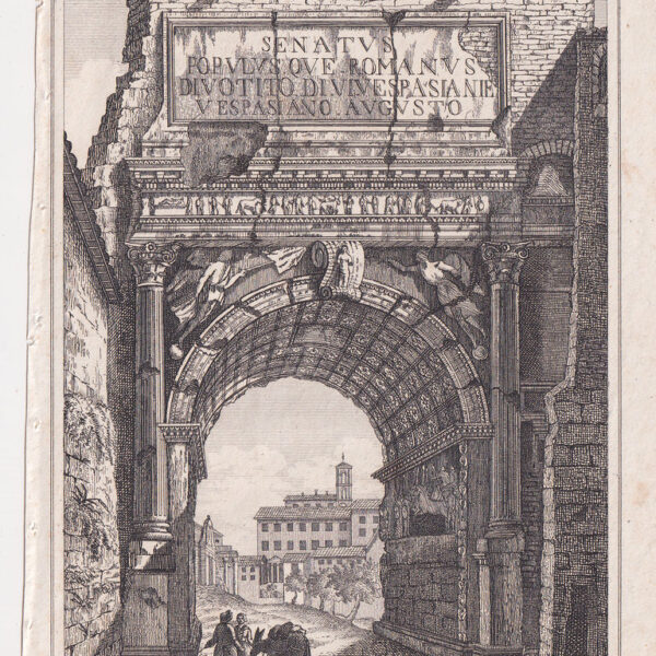 Roma, Arco di Trionfo di Tito, 1830