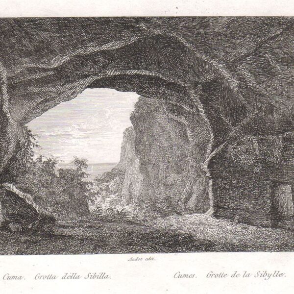 Cuma, Grotta della Sibilla, 1835