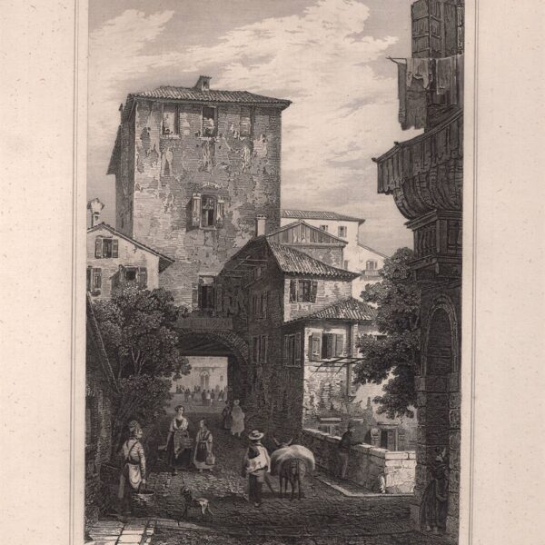 Vicenza, Il portone del Luzzo, 1860