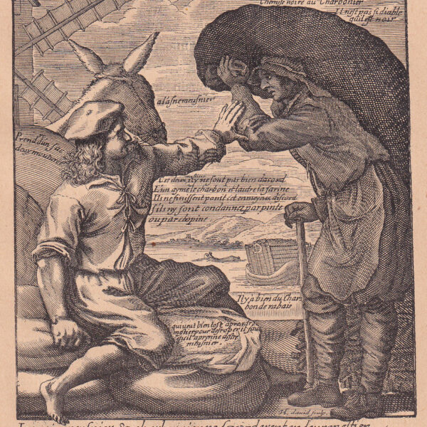 Il Carbonaio, xilografia dell'800