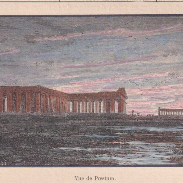 Veduta di Paestum, 1892