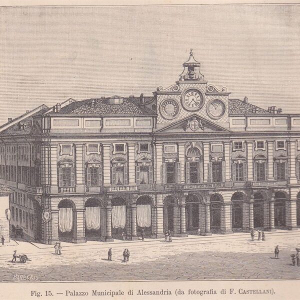 Alessandria, Palazzo Municipale, 1890