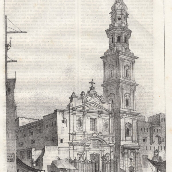 Napoli, Chiesa del Carmine, 1838