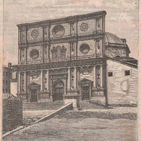 Aquila, Facciata di San Bernardino, 1890